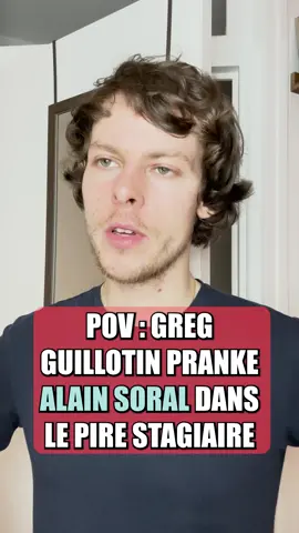 #alainsoral #soral #gregguillotin #lepirestagiaire #imitation 