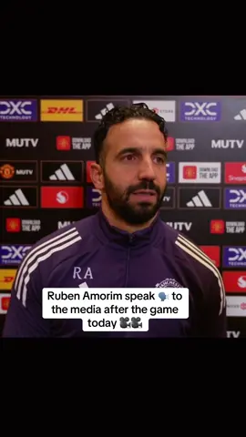 Ruben Amorim speak 🗣️ to the media after the game today 🎥🎥#sesko #rubenamorim #manchesterunited #brunofernandes #cunha 