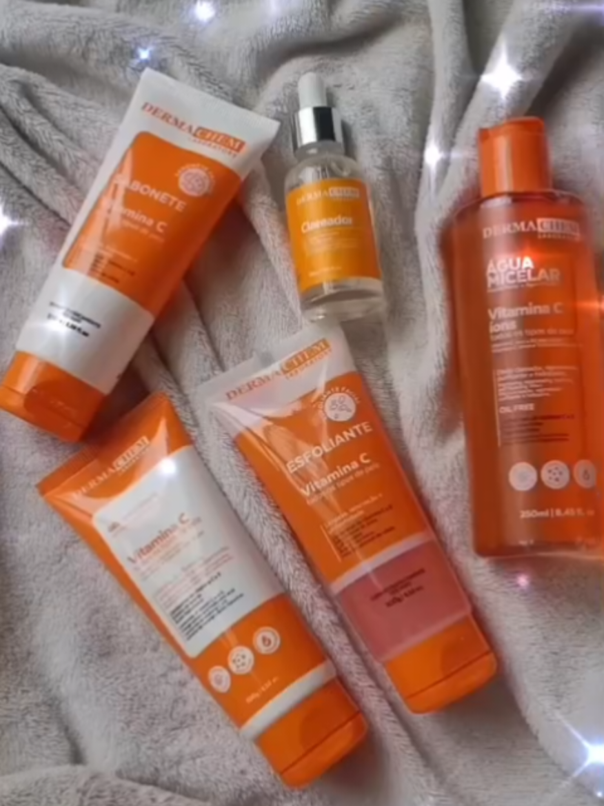 Kit Skin Care anti manchas Facial Vitamina C. #dermachem #tiktokshop #skincare 