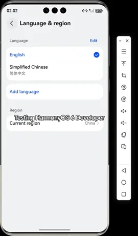 Testing HarmonyOS 6 Developer #huawei #viral #fyp #harmonyos #global 