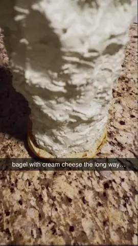 i sold out all the cream cheese from walmart for this video… #fyp #4d_buildss #bagel 