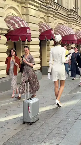 Chic on the Streets #lady #StreetStyle #reactions #elegant #shorts @Air.lady.jet 