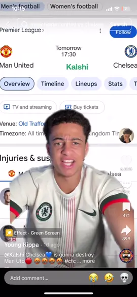 This dude’s crashouts kill me🤣 #PremierLeague #manchesterunited 