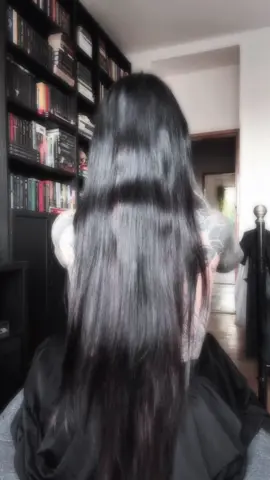 Lazy hairstyle #fyp #goth #darkaesthetic 