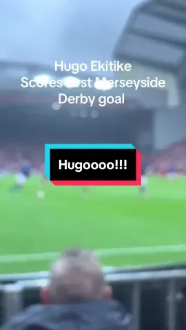 Hugo Ekitike scores his first Merseyside Derby goal!! #hugoekitike #liverpool #lfc #PremierLeague #ynwa 