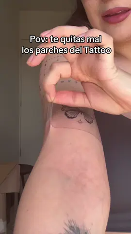 Ya investigue la forma correcta 🥹 toytonta perdón #tattoo #asmr #tatuajemujer #peeloffmask #peeloff  