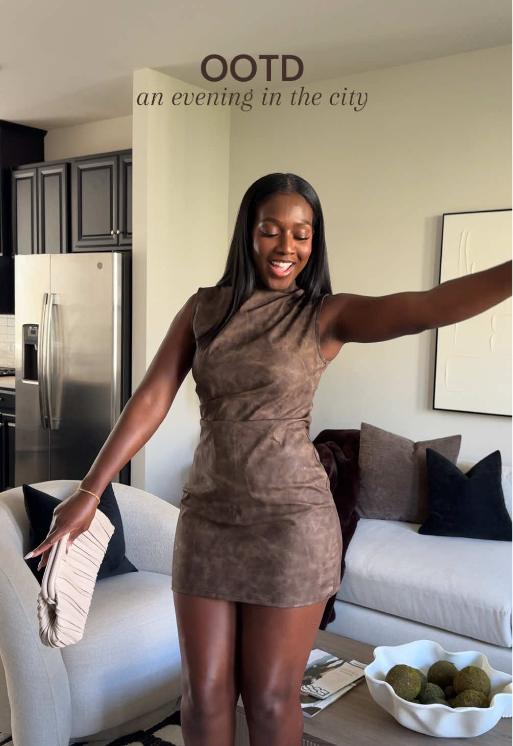 brown on brown skin > also, we love a good find under $50 🙌🏾🤎 #fyp #OOTD #ootnight #fypシ #datenightdress 