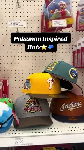 Pokemon Inspired Fitteds🧢 #fyp #neweracap #59fifty #hats #fitteds 