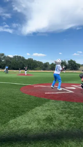 First swing of the season, n we got a triple.. 