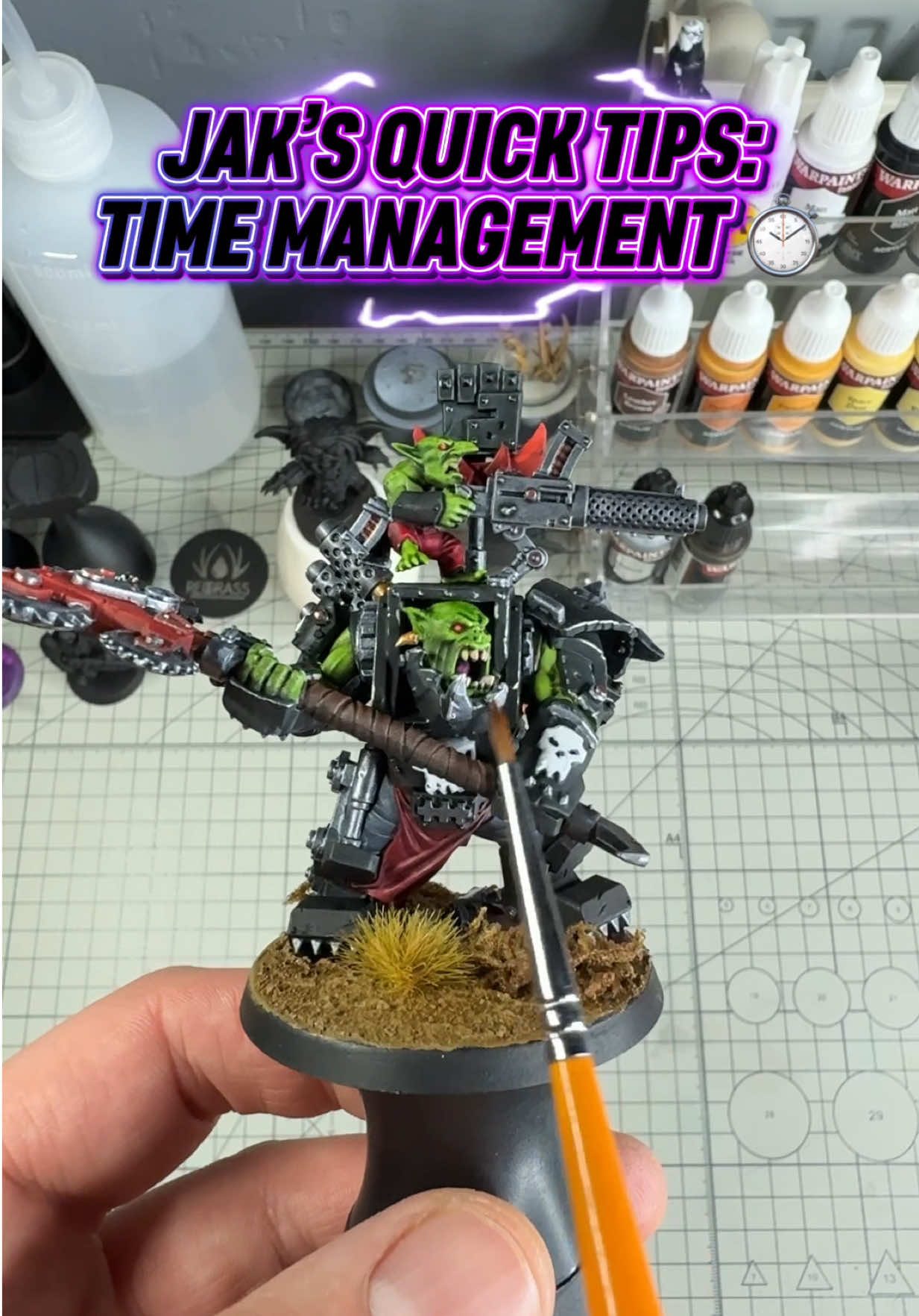 Jak’s Quick Tips No.1 : Time Management ⏱️ #warhammer #warhammer40k #warhammer40000 #minipainting #miniaturepainter     