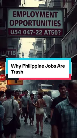 Why is Philippine employment trash? Even full-time jobs pay too little for families to survive, and wages are kept low to push workers abroad. Politicians celebrate billions in remittances while ignoring broken jobs at home. Save this, because silence keeps the system alive. Share this, because more Filipinos need to see the truth about why employment at home is failing them. #ofw #overseasfilipinoworkers #philippineeconomy #lowwages #governmentcorruption