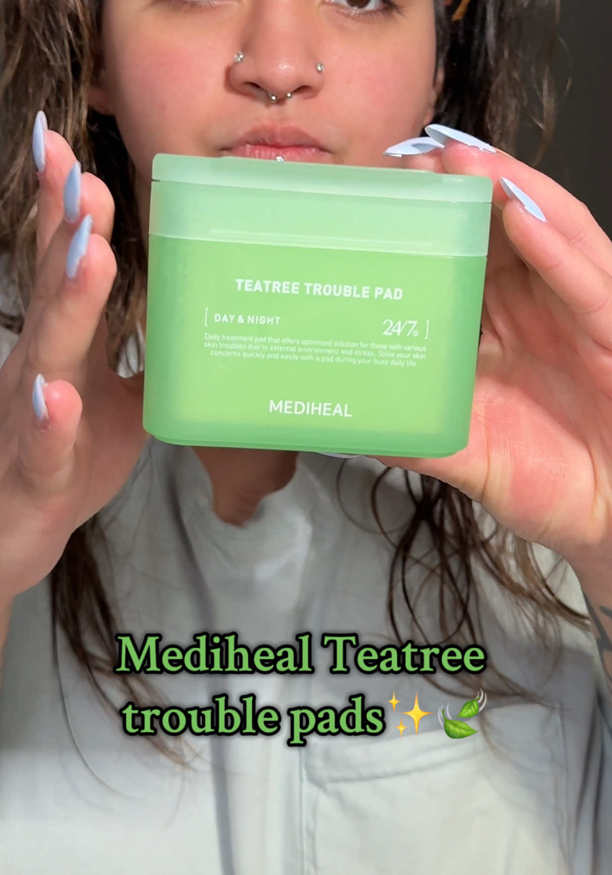 Love a good toner pad✨ @MEDIHEAL Global #mediheal #medihealtonerpad #medihealteatreetroublepad #tonerpad #skincare 