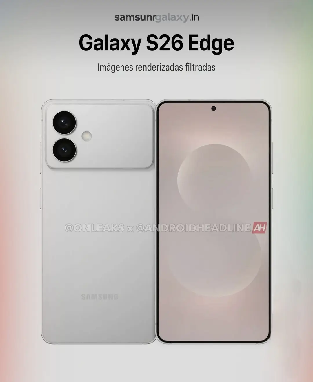 estas imagen son filtradas de lo que podría ser el s26 edge
