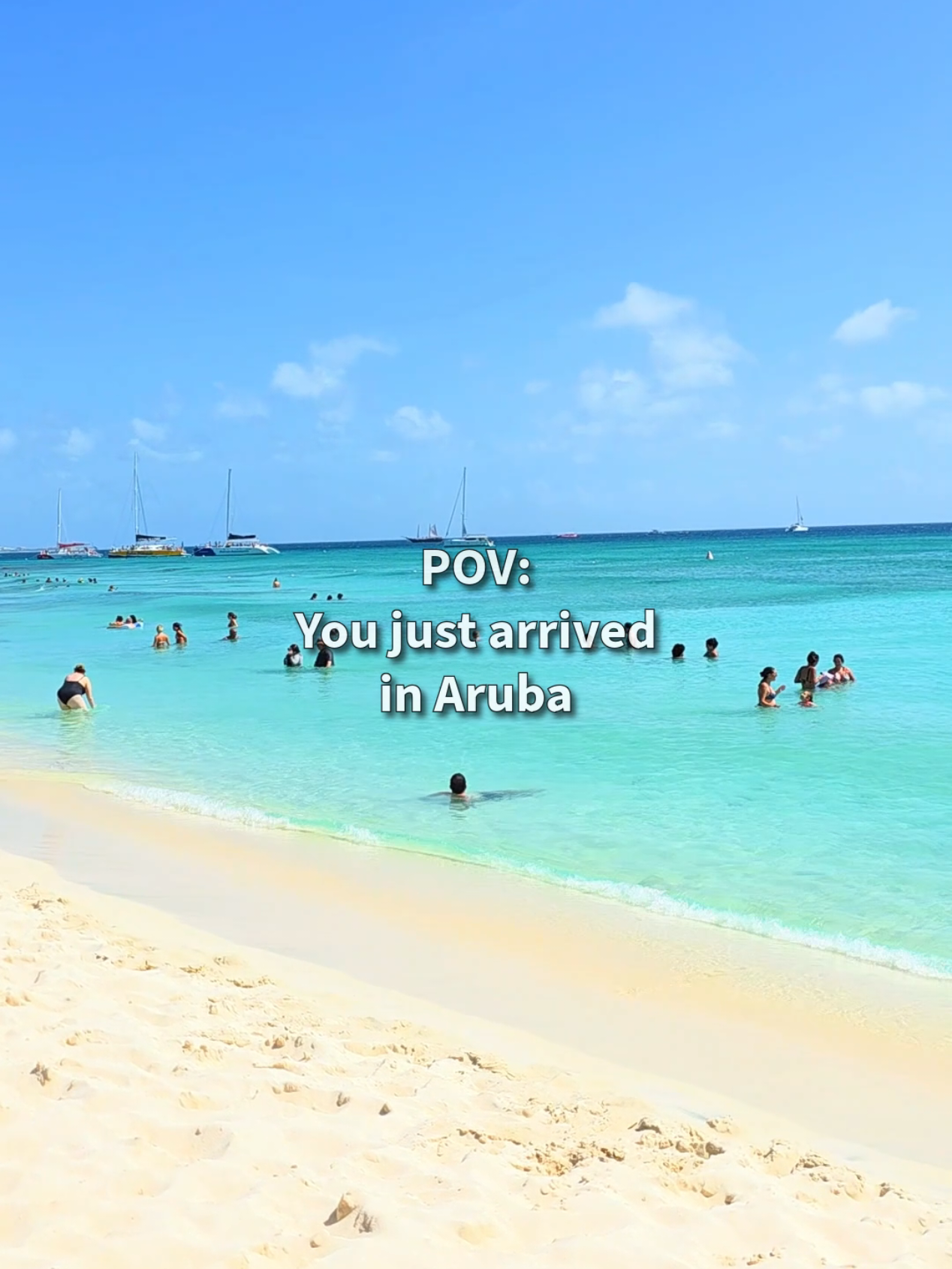 The water in Aruba is so beautiful! You have to see it to believe it! #LiveLifeEveryDay  📍Arashi Beach, Aruba #Aruba #BlueWater #Travel #TravelTikTok 