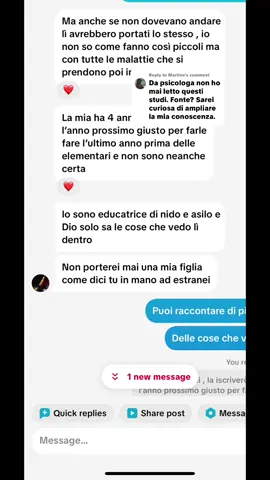 Replying to @Martine  non servono studi per lovvio .. UNA DELLE TANTE TESTIMONIANZE DI EDUCATRICI DE NIDO #asilo #asilonido Anche se ci sono non serve uno studio per capire che un neonato 0-1 ha bisogno della mamma. Che oggi sia normale che vengano mollati là non vuol dire che sia sano 