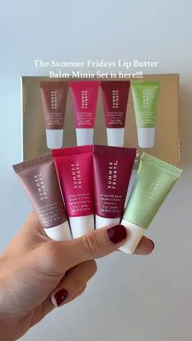 Waited all year for these lippies! Going to put one in every purse!! @Summer Fridays #lippies #lipbutterbalm #girlthings #holidayset #sephora 