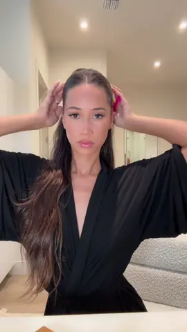 So happy with how my hair and makeup turned out!! GRWM featuring my special guest popping in and out 😂 #grwm #grwmmakeup #hairtutorial #miami 