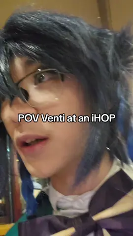 venti and friends at an iHOP || #fyp #GenshinImpact #cosplay #genshincosplay #venti 