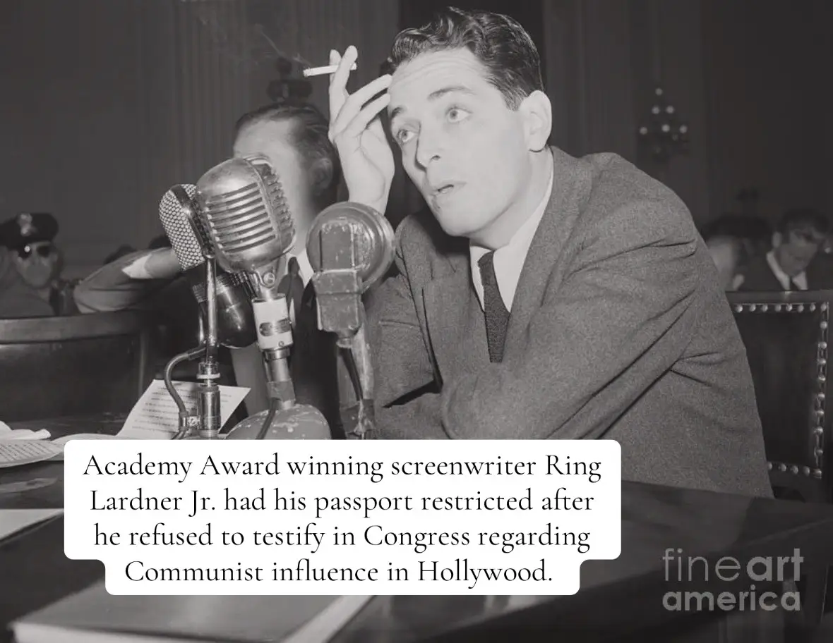 american screenwriter ring lardner jr.’s response to being asked if he was a party member: 