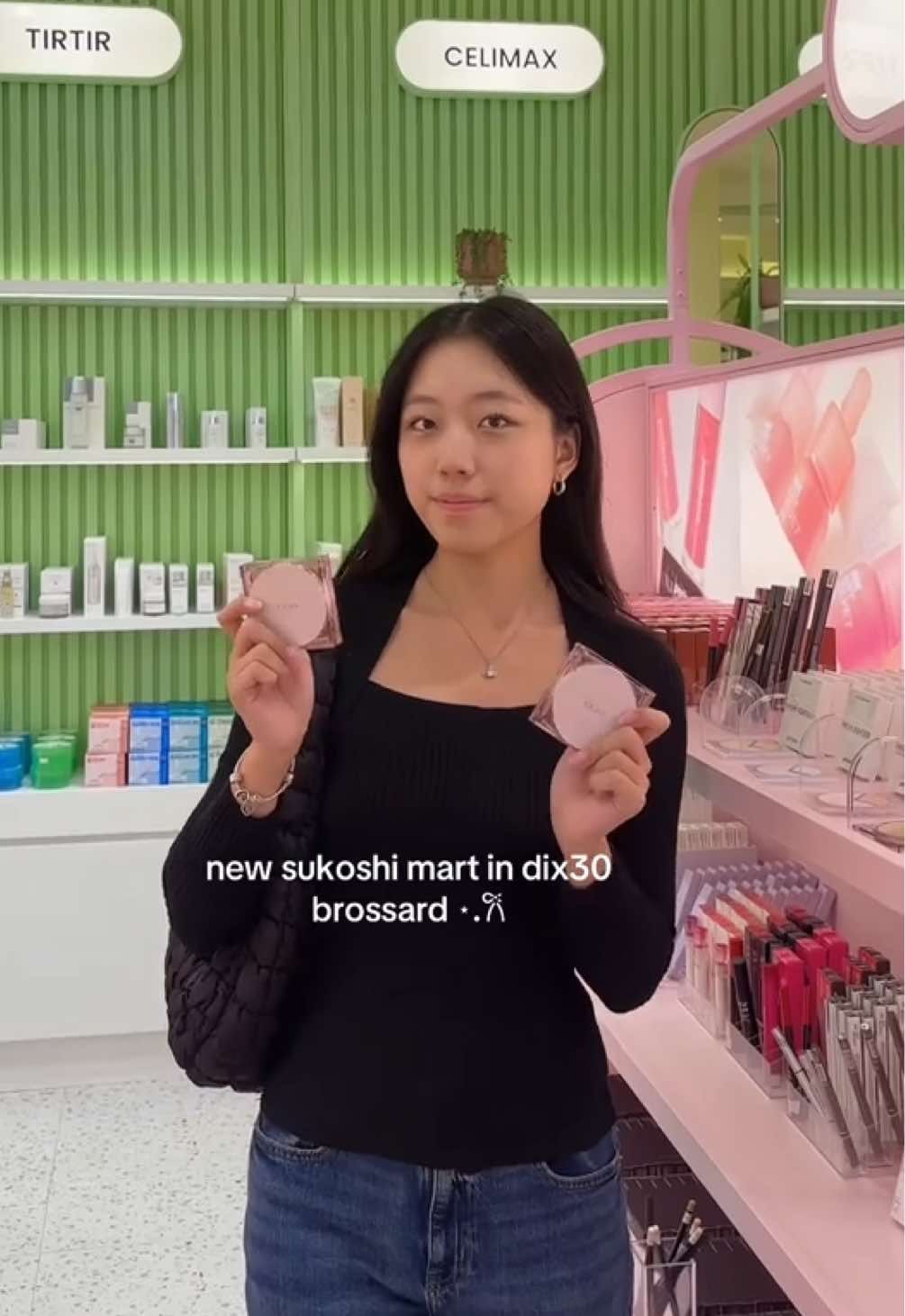 new sukoshi mart in dix30 brossard on the south shore of mtl! ⋆.𐙚 ̊ kbeauty heaven with all the viral skincare and makeup brands! @SUKOSHI 💗 #videodiary #sukoshimart #kbeauty #mtl #evvacreations 