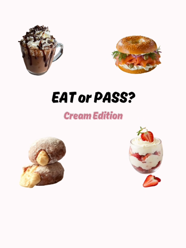 eat or pass ? #eatorpass #eat #FoodLover #cream #game 