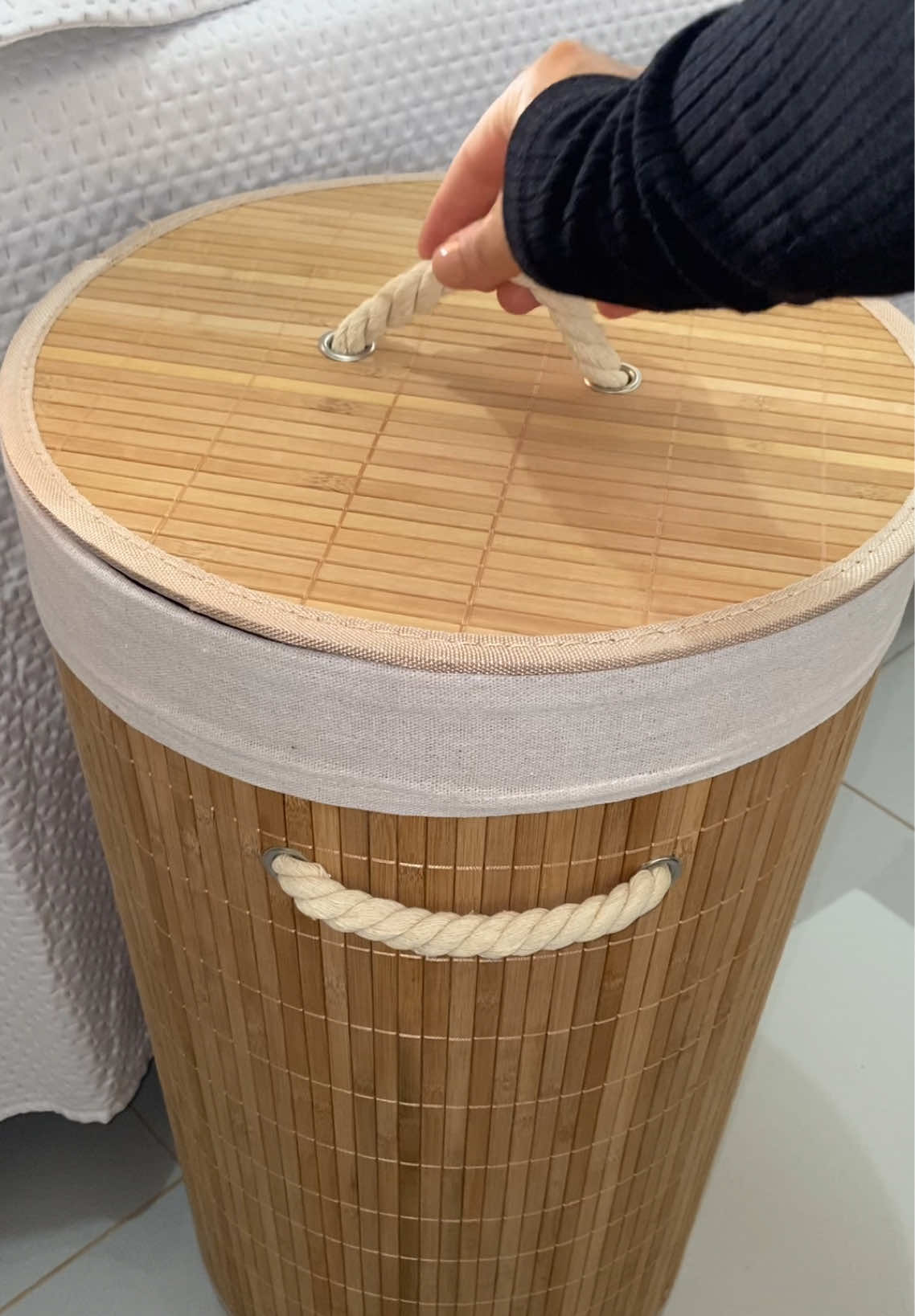 Cesto de roupa de Bambu 🧺 🤎
