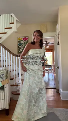 Pls hype dawn up on her fashion show - trying to pick a dress for my brothers wedding & she is actually the prettiest person ever?? #weddingguestdress #styleover50 #fashionover50 #momsarethebest 