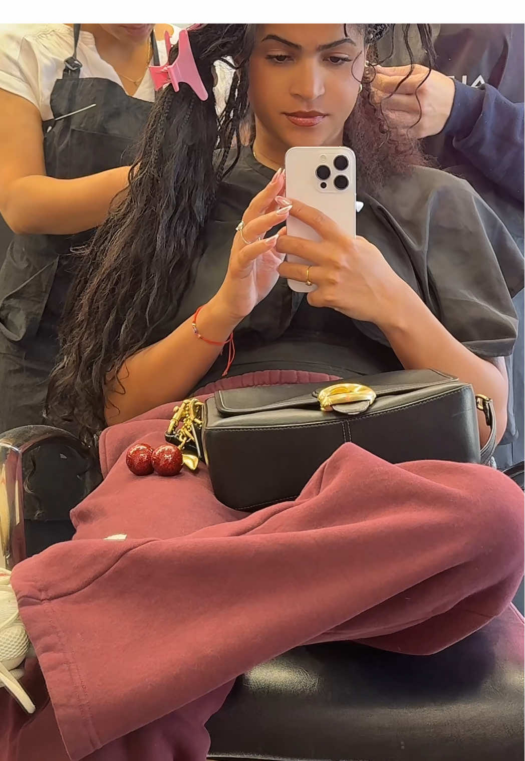 I miss the braids already!!I’ll be getting braids again soon 🙂‍↕️ #boxbraids #dominicanhairsalon #🇩🇴🇩🇴 #hairdayvlog 