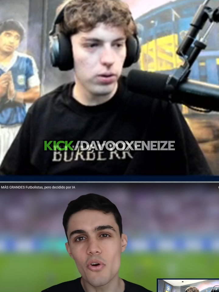 Parte 8 | LOS 20 MEJORES JUGADORES DE LA HISTORIA ELEJIDO POR IA🤖 #davooxeneize #kick #lacobraaa #clips #viral #argentina #francia #chile #perú #belgica #412 #puerro #ballondor