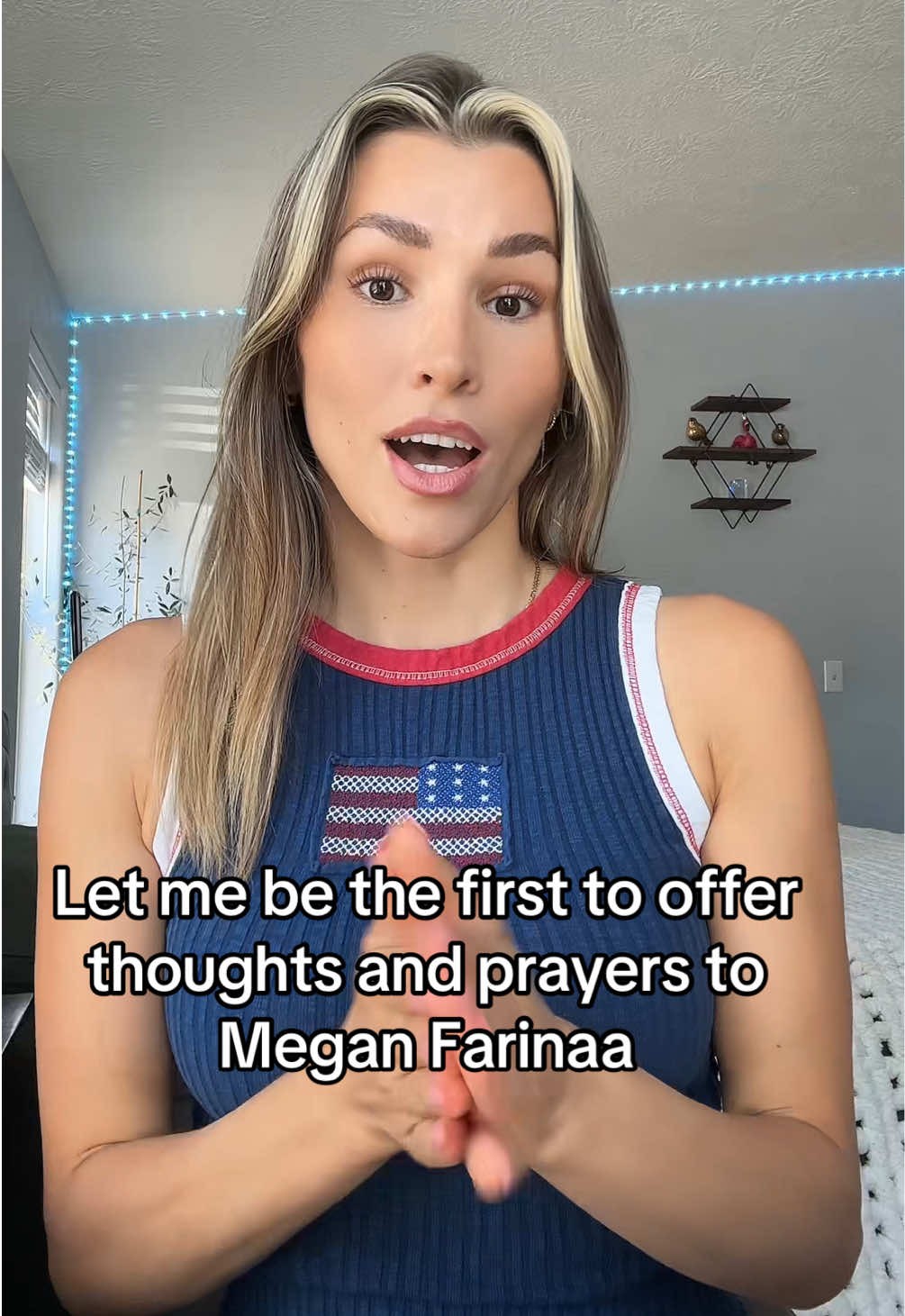 Thoughts and prayers to you and little fella 🙏🏻 #meganfarinaa #charliekirk #thoughtsandprayers #justice #meganfarinaa 