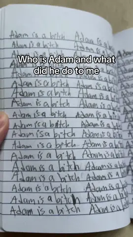 How am I NOW finding this small journal from 6th grade and why did I write this? Adam I hope you’re doing alright because damn #fypage 