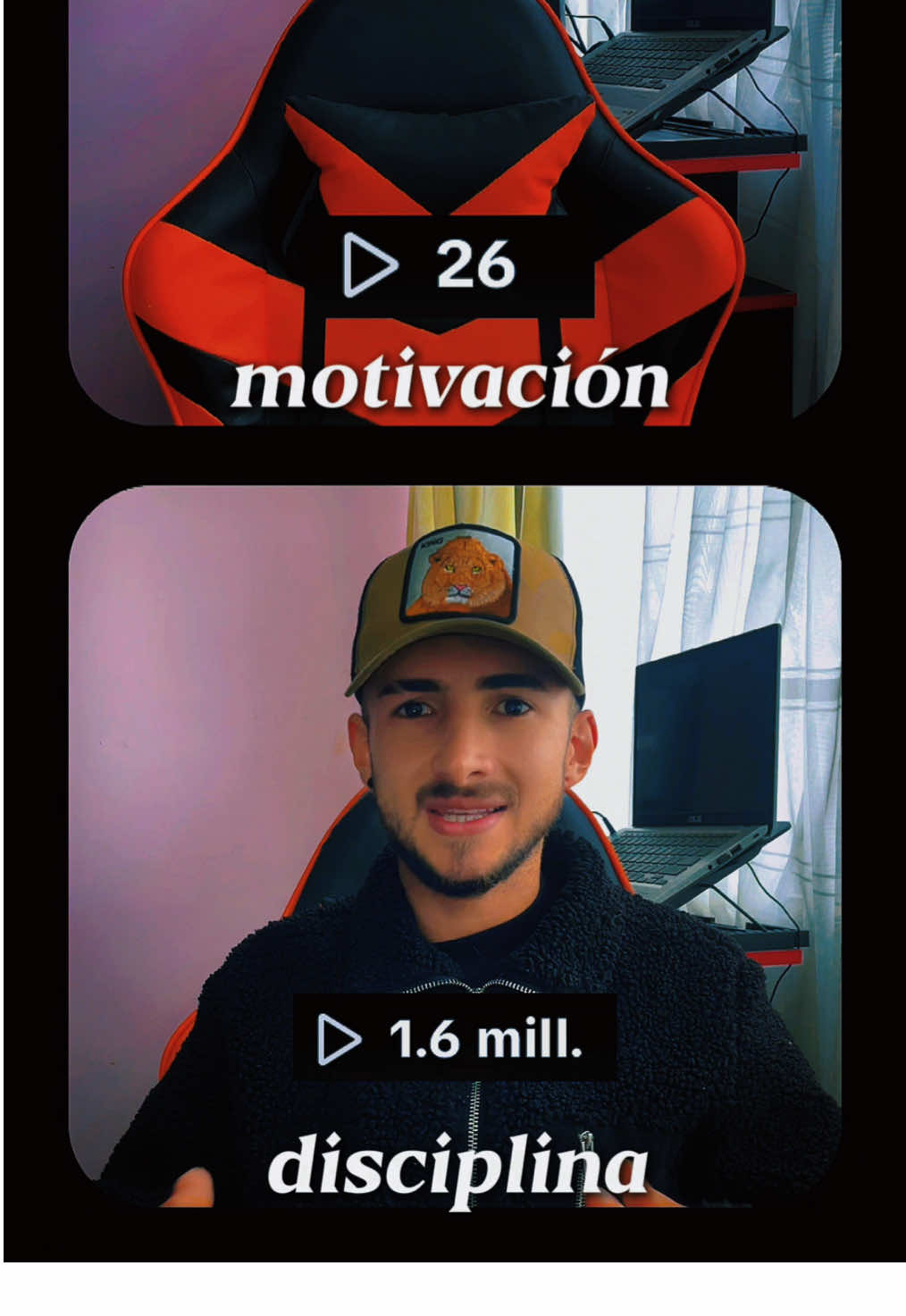 Disciplina vs Motivación. 🧠 Todo creador empieza desde cero, pero solo la disciplina abre el camino hasta ese primer video que se vuelve viral #motivación #exito #crecimientopersonal #disciplina #reto 