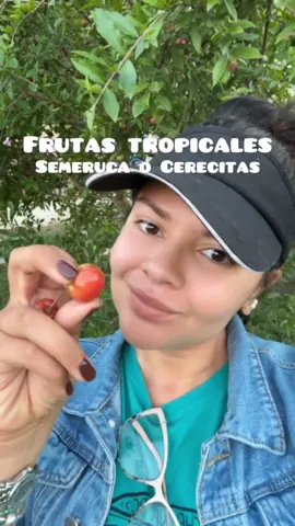 Probando frutas tropicales del caribe,  algún vez has probado esta fruta? Semeruca o cerecitas #frutas #frutastropicales #frutascaribeñas #frutasexoticas #colombia 