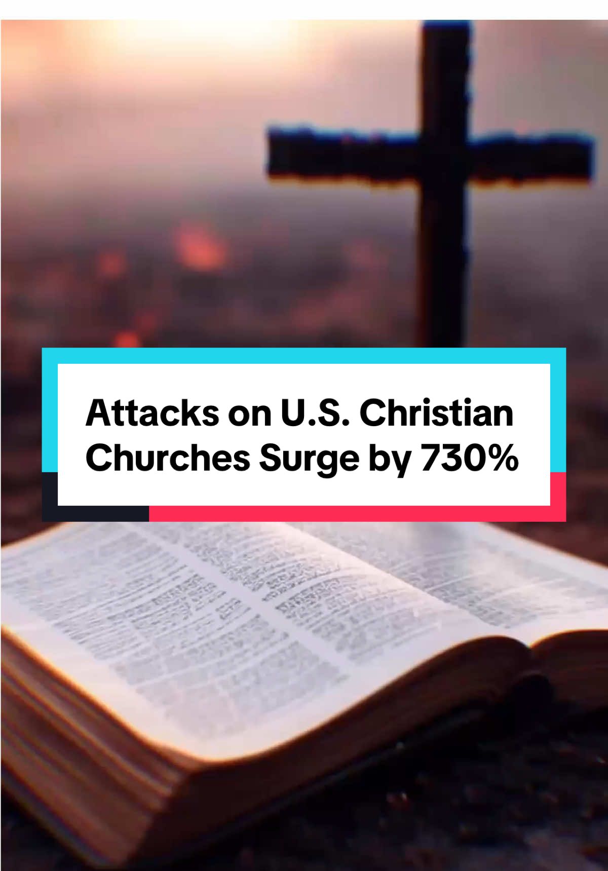 A shocking new report reveals that attacks on U.S. churches have risen by 730% since 2018, highlighting growing hostility toward Christians and their faith. Yet in the face of these challenges, Christian believers continue to stand strong, finding hope and unity through Christ. ✝️🙏 #Church #Christians #News #ChristianPersecution #Faith 