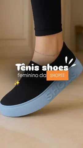 ⏩Link nos comentários! Tênis shoes feminino  #tenisconfortavel 
