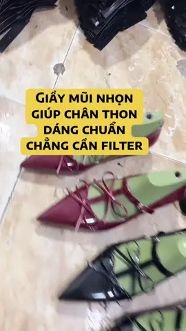 Giầy nữ mũi nhọn – chân thon, dáng chuẩn chẳng cần filter#giayphucminh #giaynu #giaydep #giayhottrend 