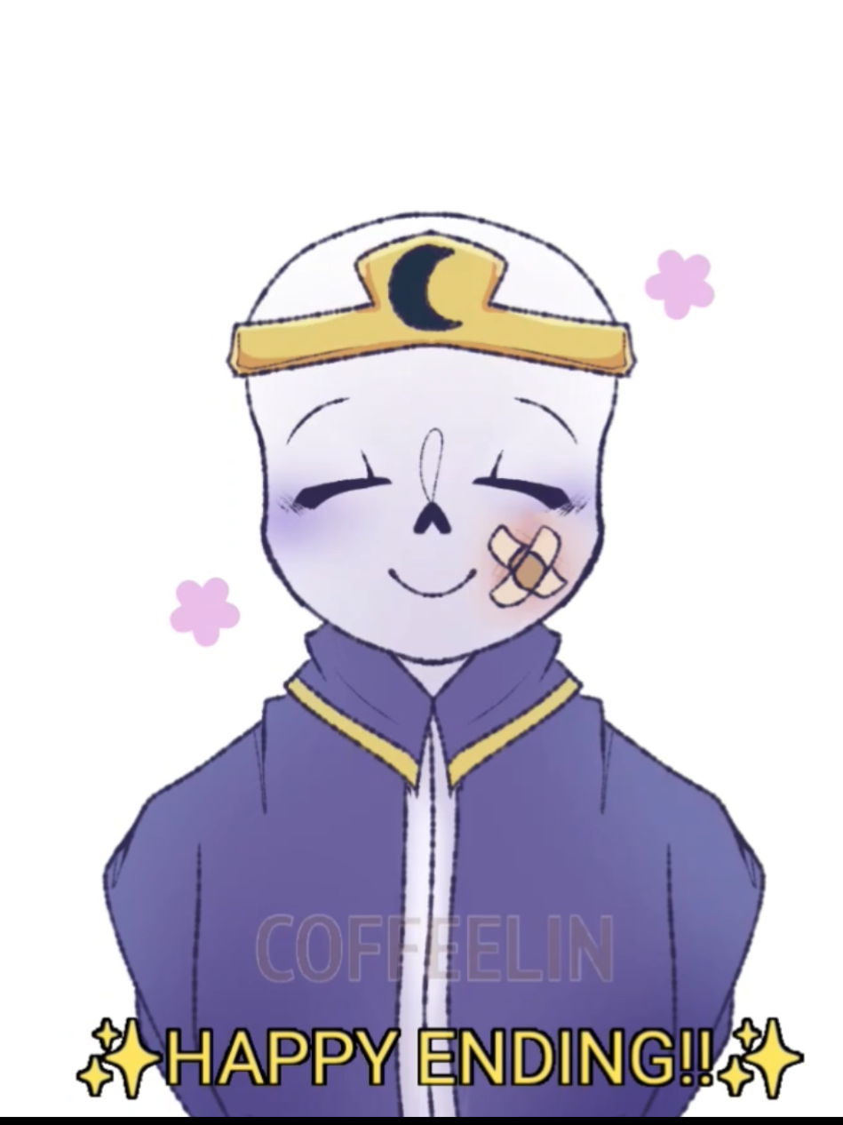 Final feliz!! Ai gente, desculpa...🥺 Não queria que você se sentissem tão mal... Meus pedidos de desculpas... AGORA PAREM DE ME AMEAÇAR PLSS😭 (@⋆ Ravynxil · 𝔑yx ¤  @Fanta>°<@) . . . . #undertaleau #dreamtale #underverse #passivenightmaresans #nightmaresans 