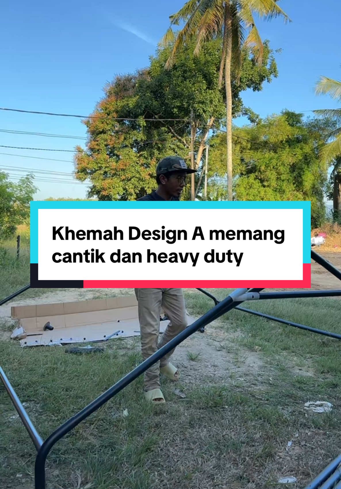 Khemah design A memang cantik dan memang heavy duty #khemah #khemahtahanlasak #canopy #gazebo 