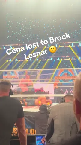 #johncena #brocklesnar off air after he lost the match at #WWE #wrestlepalooza #cena 