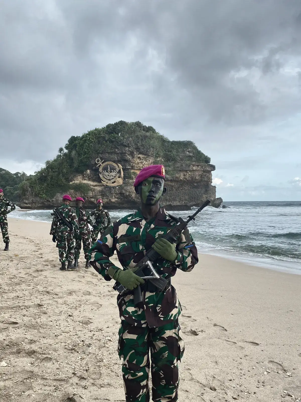 Officially purple barret🟣 mohon izin senior  #dikko176 #marinir_indonesia 