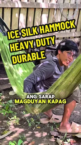 Ice Silk Hammock Heavy Duty Breathable and Durable Relax in comfort with the Ice Silk Hammock—heavy duty, breathable, and durable for long-lasting use. Perfect for camping, outdoor adventures, or just unwinding at home, it’s designed to keep you cool, comfortable, and supported anytime. #OutdoorEssentials #CampingGear #RelaxAndUnwind #HeavyDutyHammock #TikTokMadeMeBuyIt 