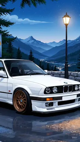 OEM+ done right. E30 M3 in Alpine White with bronze BBS and carbon touches #PixCar #BMW #E30M3 #BMWM3 #OEMPlus 