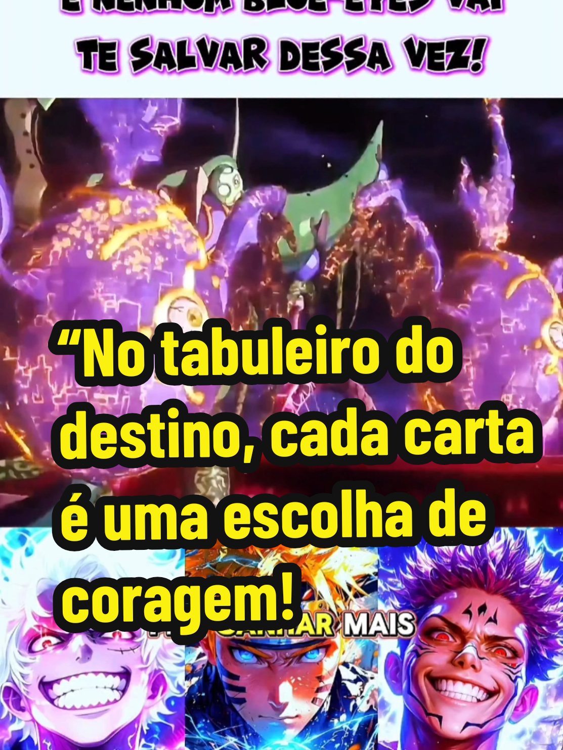 “No tabuleiro do destino, cada carta é uma escolha de coragem!” #CapCut #anime #viral #mundo #to 