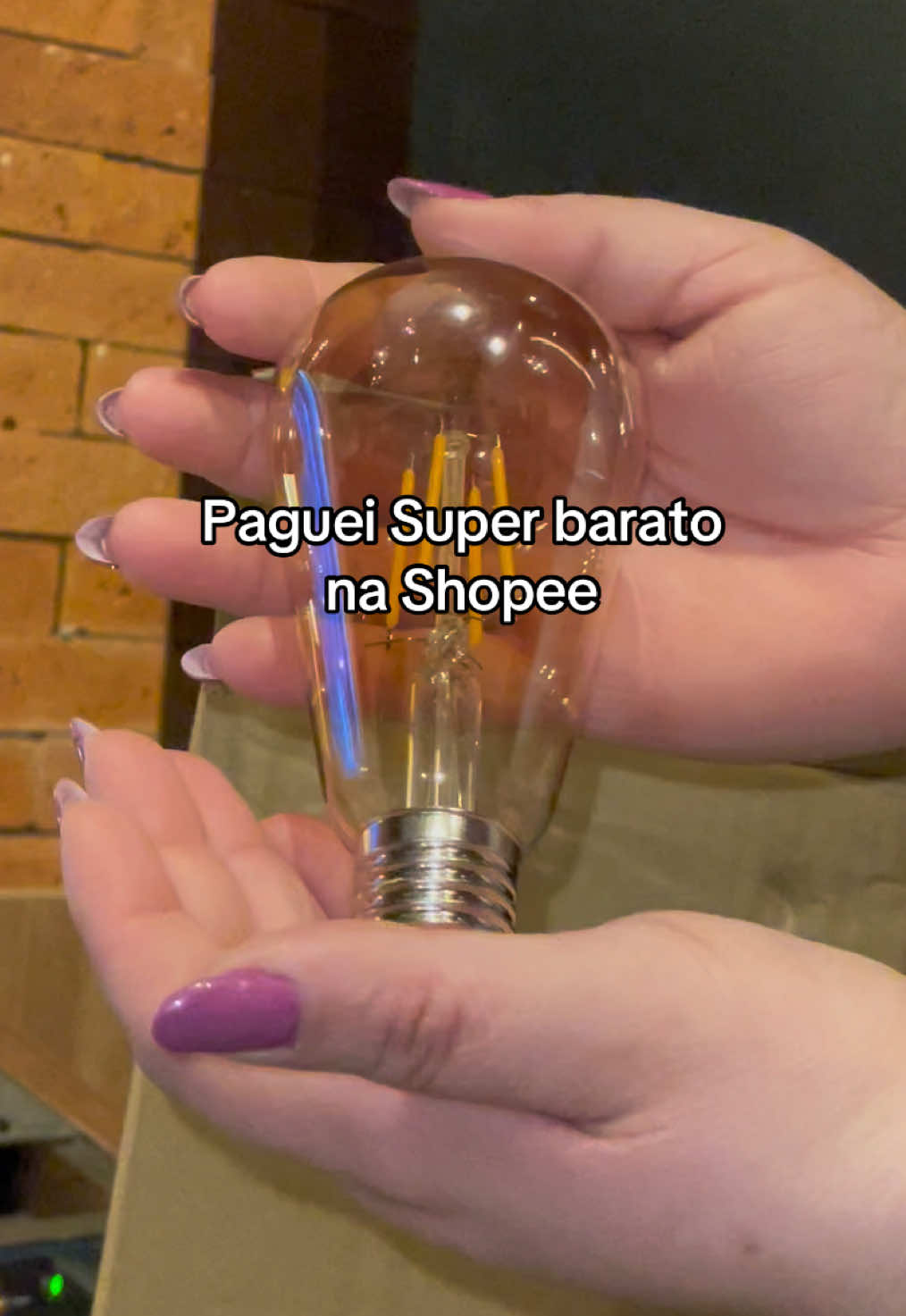 Lâmpada de filamento  #lampada #luz #iluminacao #shopee #fyyy 