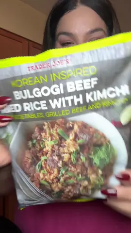 #creatorsearchinsights Trader Joe’s  Bulgogi Beef Fried Rice with  Kimchi @Trader Joe's #traderjoes #traderjoesfoodreviews #EasyRecipes #fyppppppppppppppppppppppp 