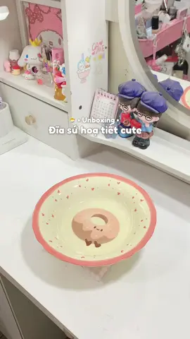 Đĩa sứ cute xỉu 🐣✨🎀🍩#xh #unboxing #pereview #batsu #LearnOnTikTok 