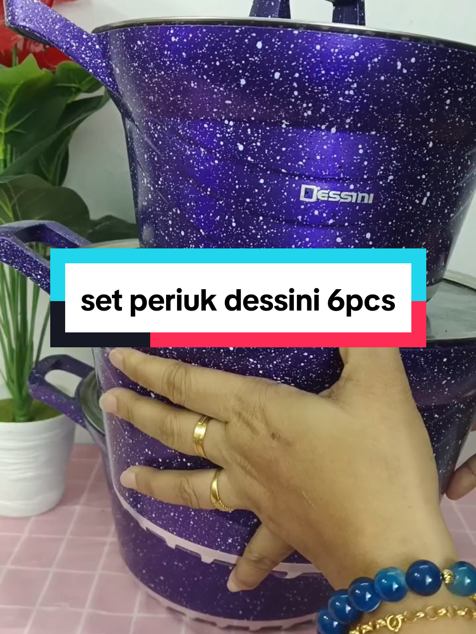 set periuk dessini 6pcs dah restock semua warna #dessini #dessinicookware #dessinioriginal #periukdessini 