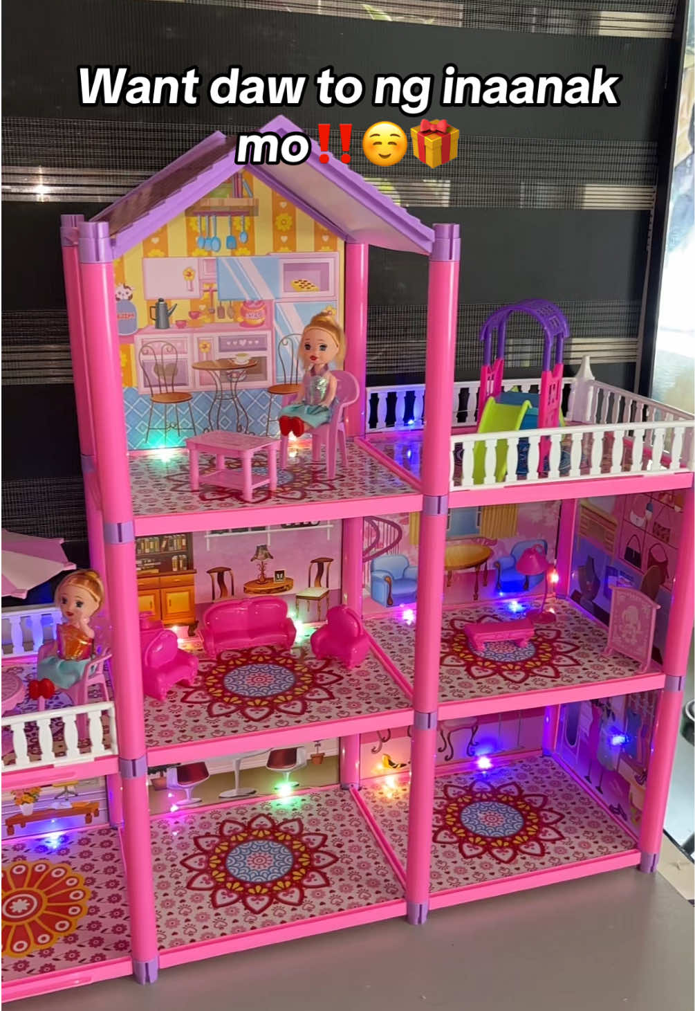 Doll house for kids 🎀🎁 #dollhouse #giftideasforkids #giftideas #christmasgift 