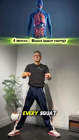 Every squat clears and strengthens the spleen and stomach. Every twist opens the liver. Every arm raise benefits the triple burner. And every side leg press activates the lower burner. 💬 Comment one word: ENERGY if you want to try now! #qigong #energyflow #wellnesstips #healthpractice #taichishare