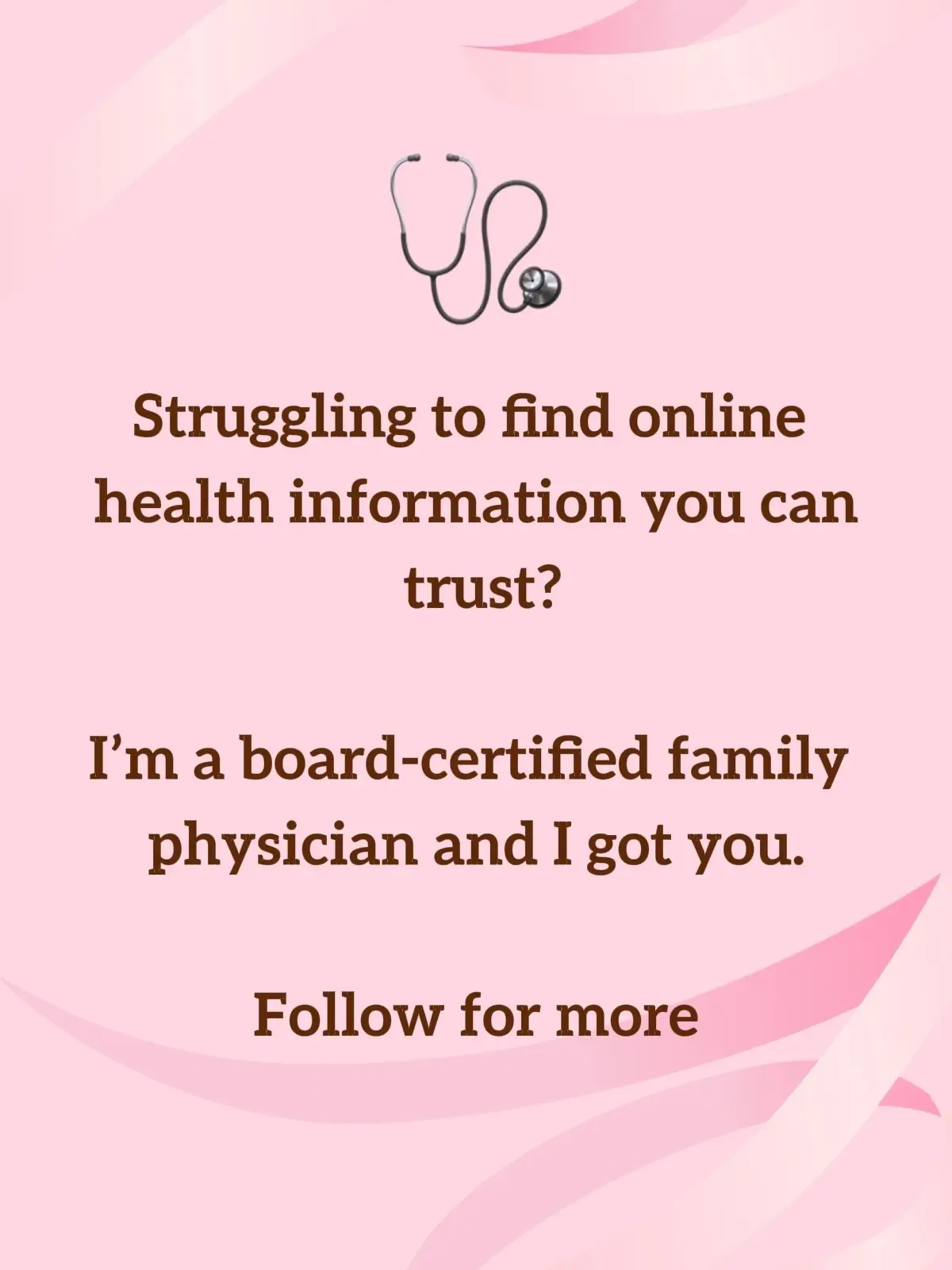 When looking for health info online, keep the following in mind: 1) Not every “Dr.” is an actual medical doctor. Look at credentials closely and don’t be fooled. 2) if the info sounds too good to be true, it just might be 3) take any information you read or see online to your own physician to see if it applies to you!